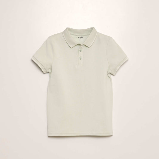 Polo en coton piqué VERT