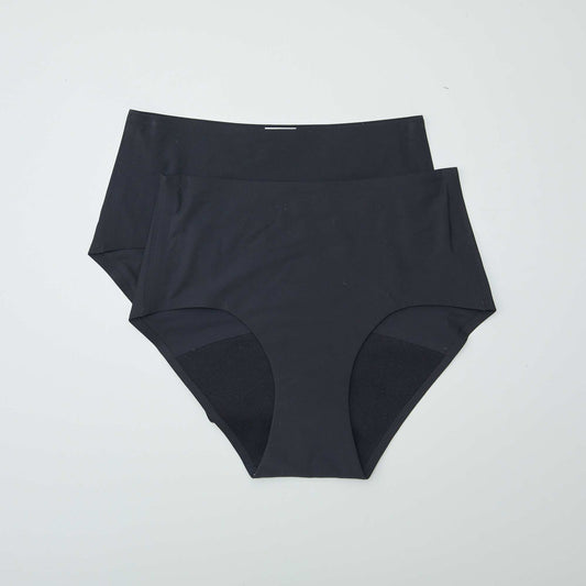 Lot de 2 culottes menstruelles flux léger NOIR