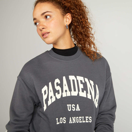 Sweat en molleton GRIS