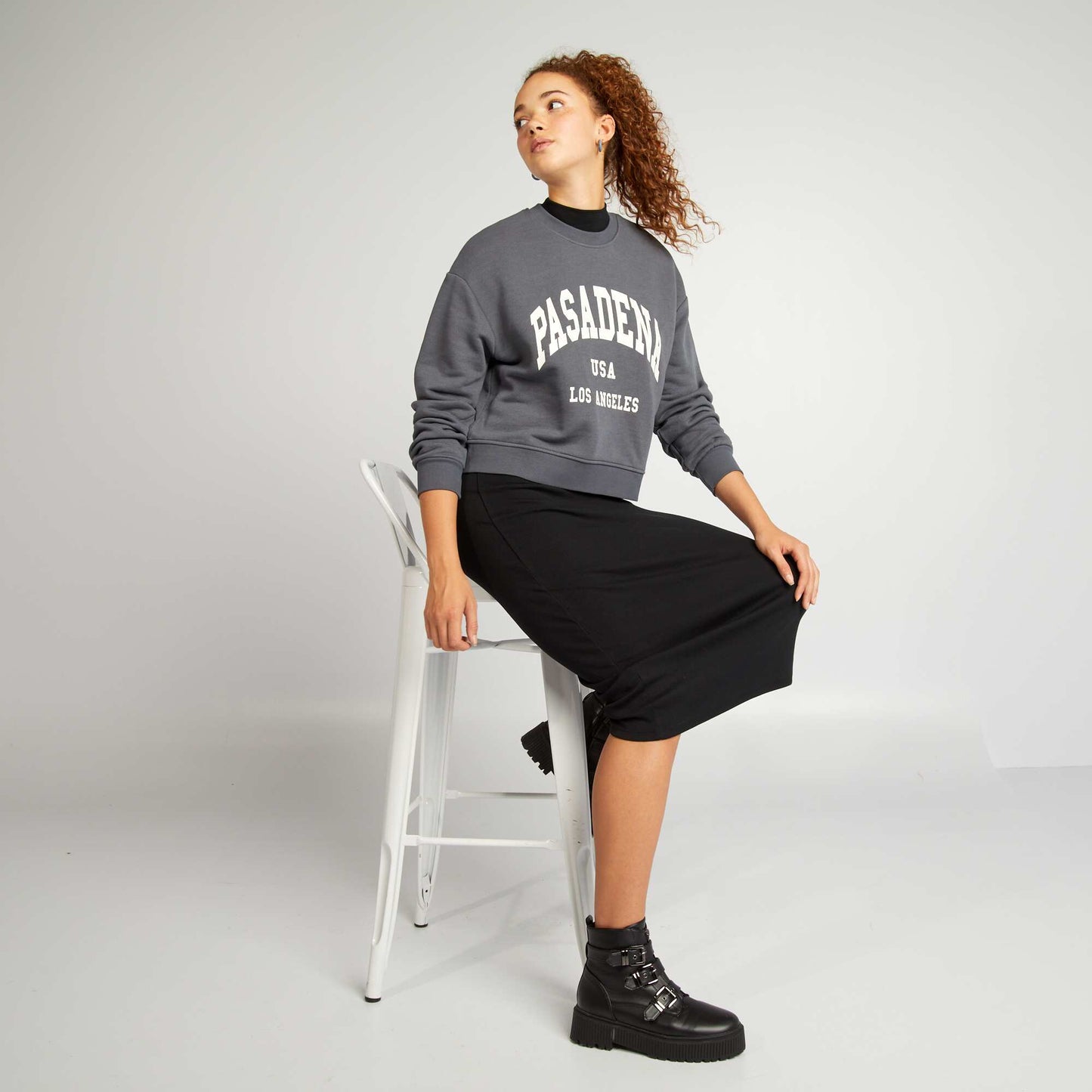 Sweat en molleton GRIS