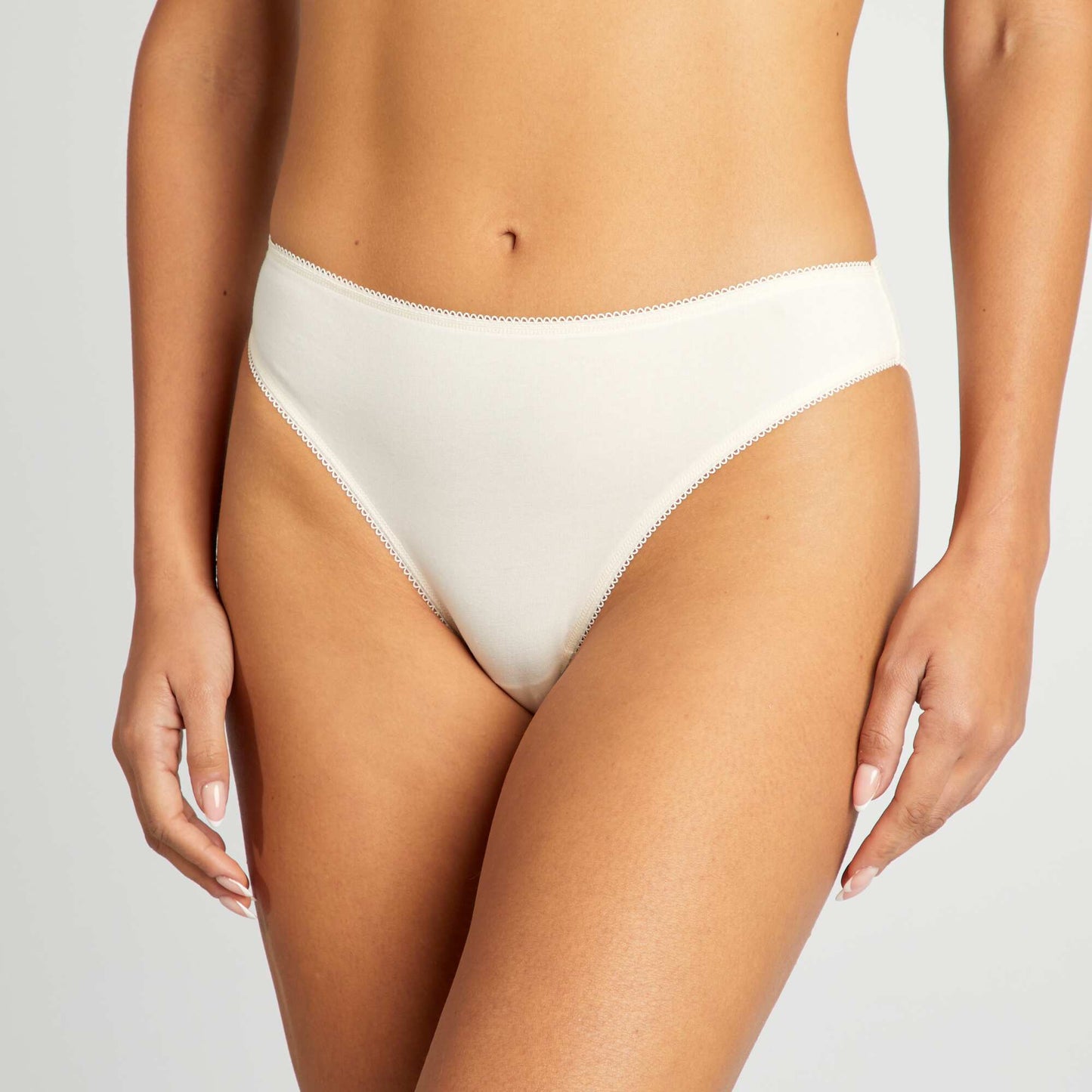 Lot de3 culottes en coton Noir/gris/blanc