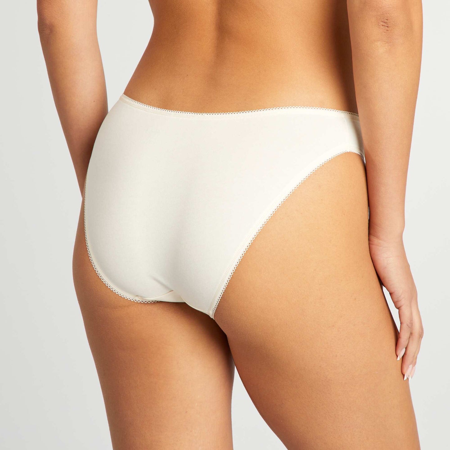 Lot de3 culottes en coton Noir/gris/blanc