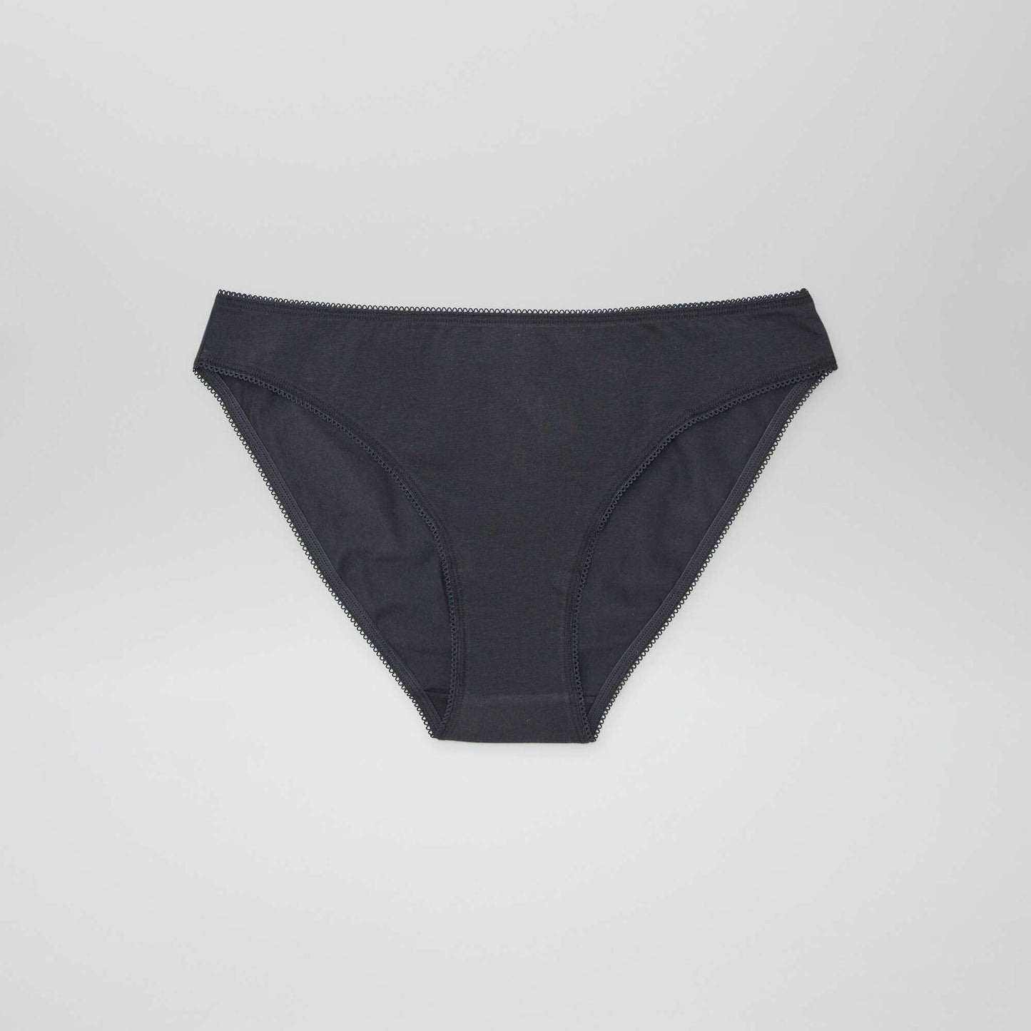 Lot de3 culottes en coton Noir/gris/blanc