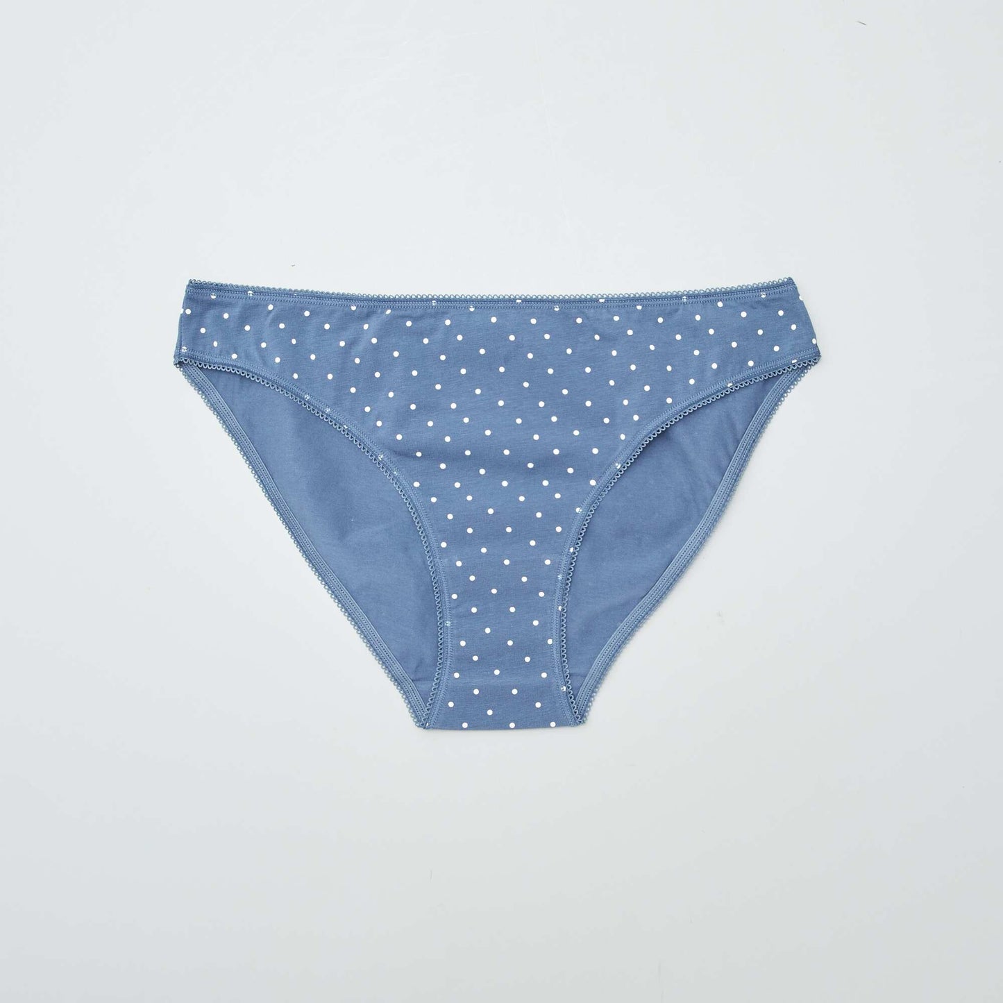 Lot de3 culottes en coton Bleu/gris/blanc