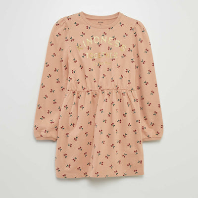 Robe imprimée french terry ROSE