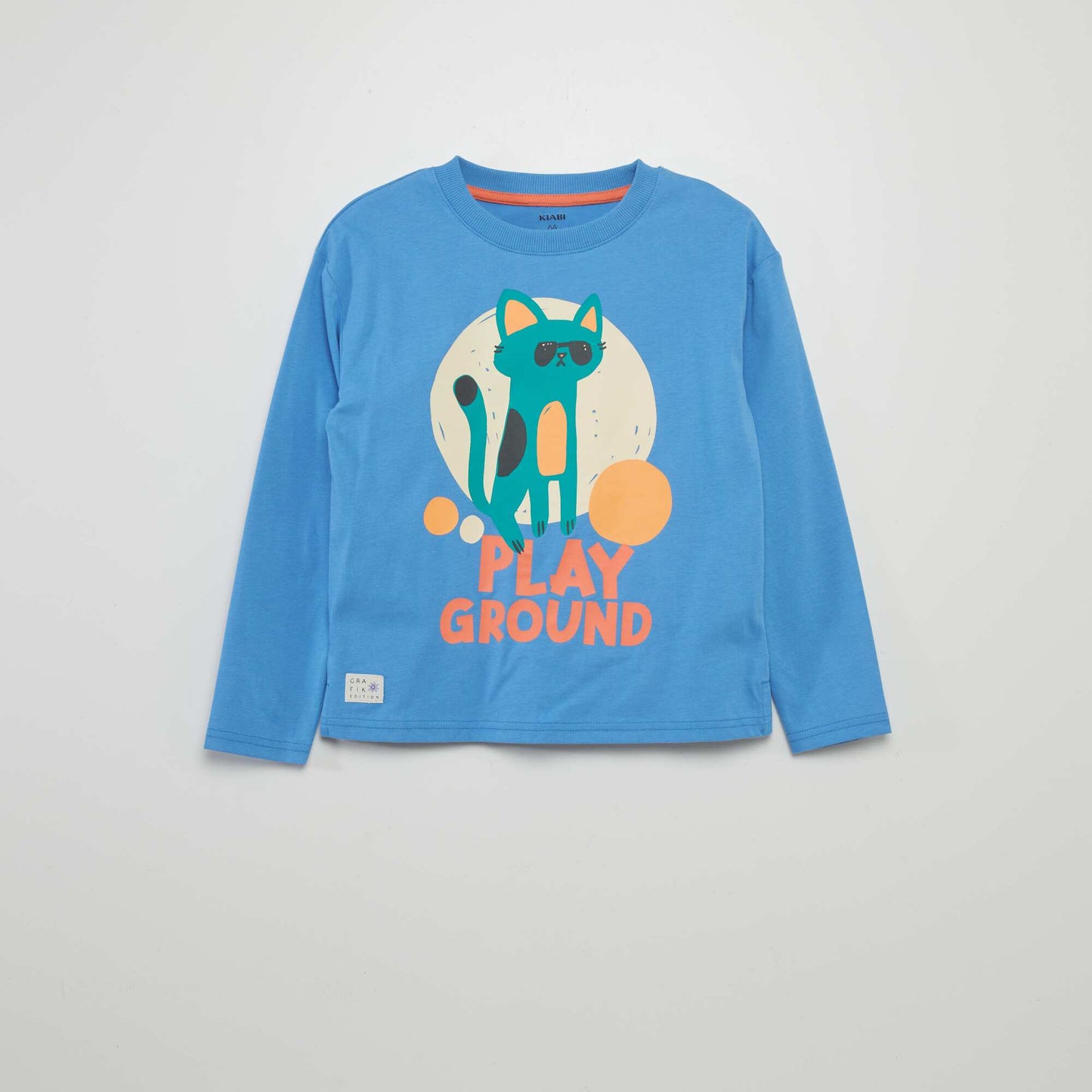 T-shirt imprimé - Grafik Edition BLEU CAT