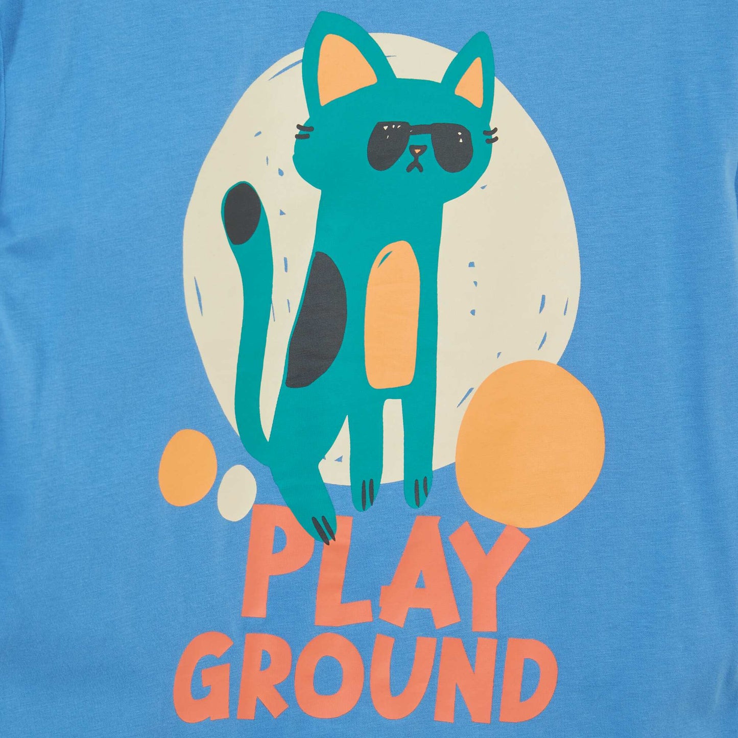 T-shirt imprimé - Grafik Edition BLEU CAT