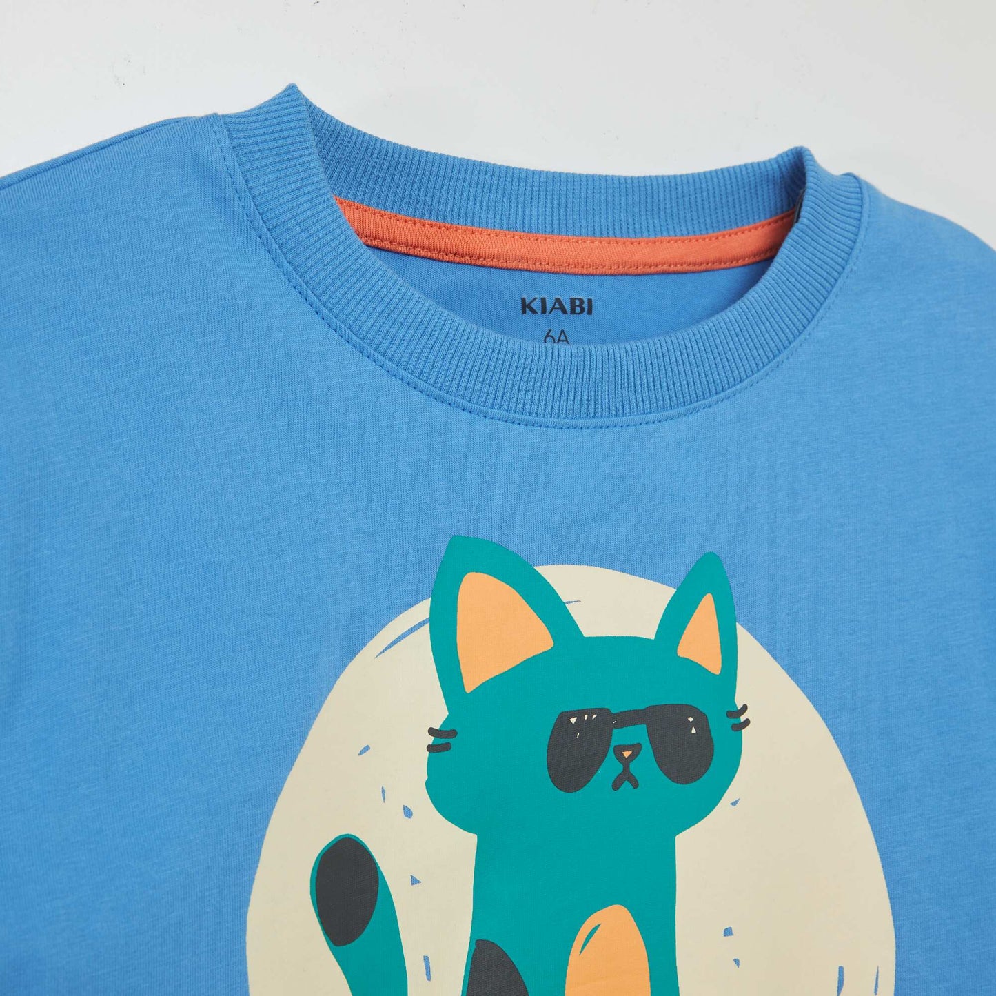 T-shirt imprimé - Grafik Edition BLEU CAT