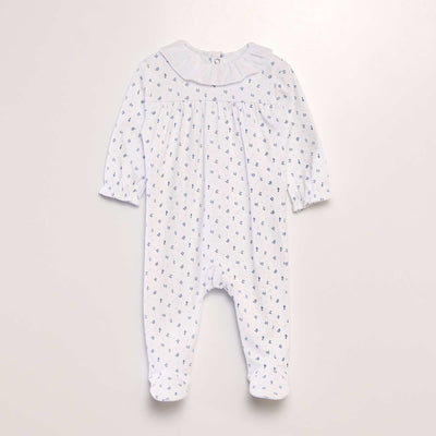 Pyjama dors-bien à motif Blanc