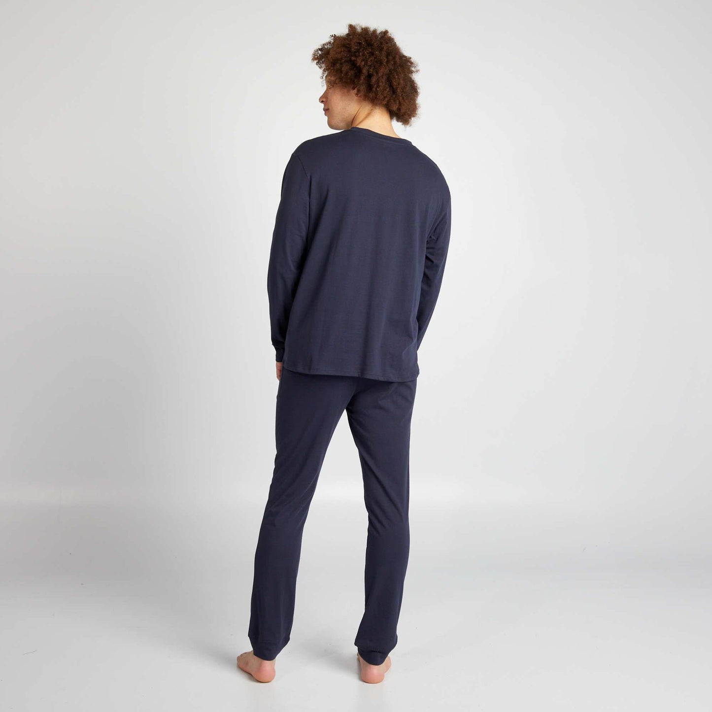 Ensemble pyjama long short + t-shirt - 2 pièces Bleu