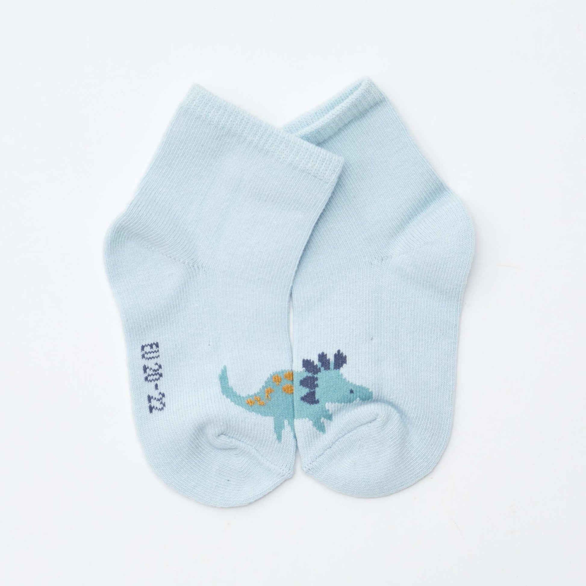 Lot de 5 paires de chaussettes en maille stretch BLEU/JAUNE