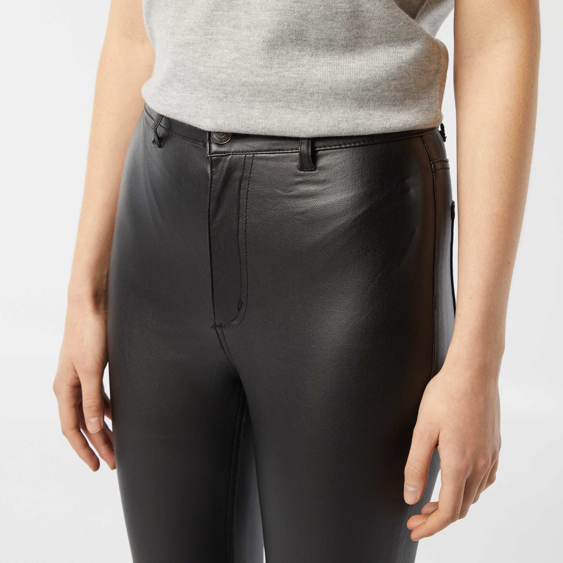 Pantalon en simili NOIR