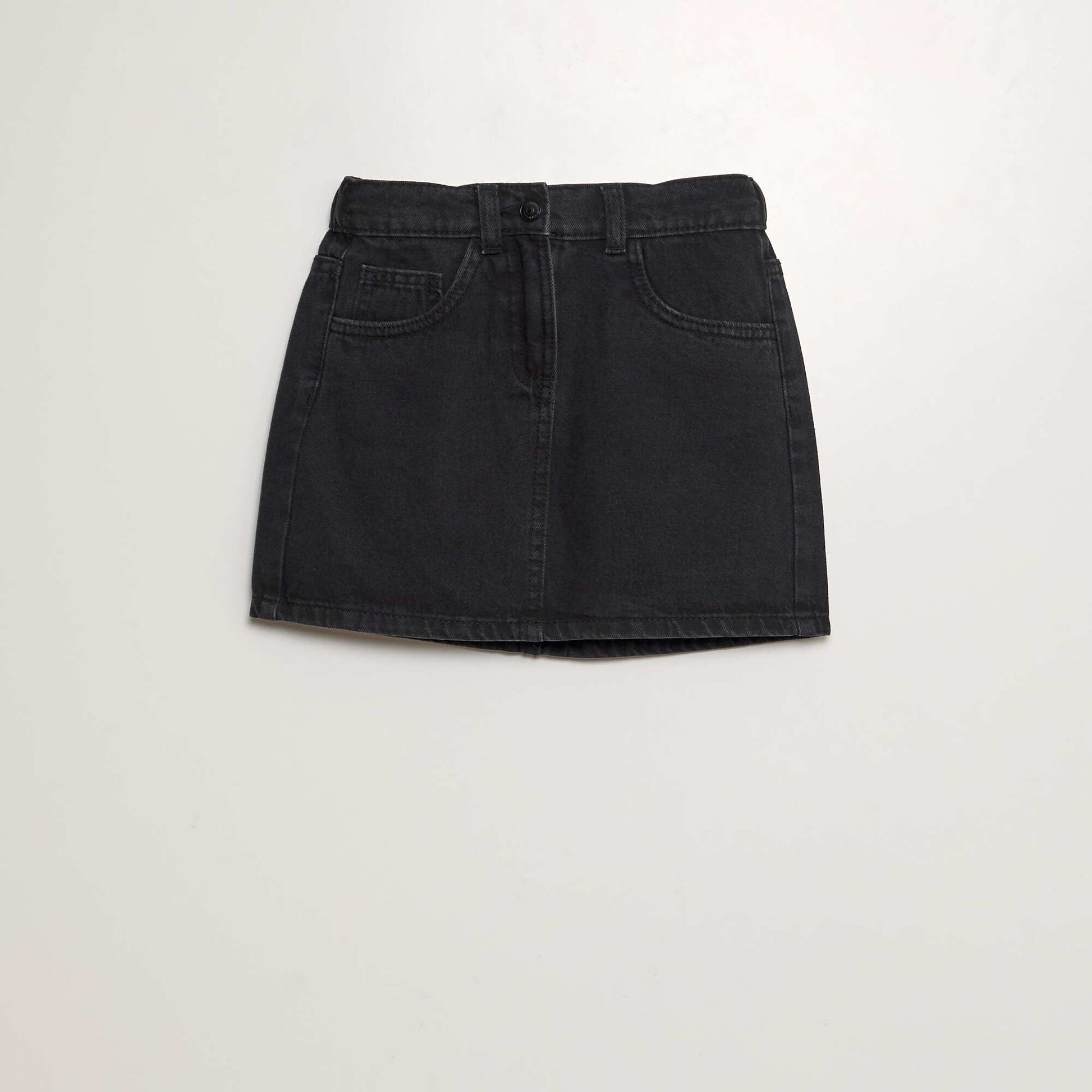 Jupe courte en denim GRIS