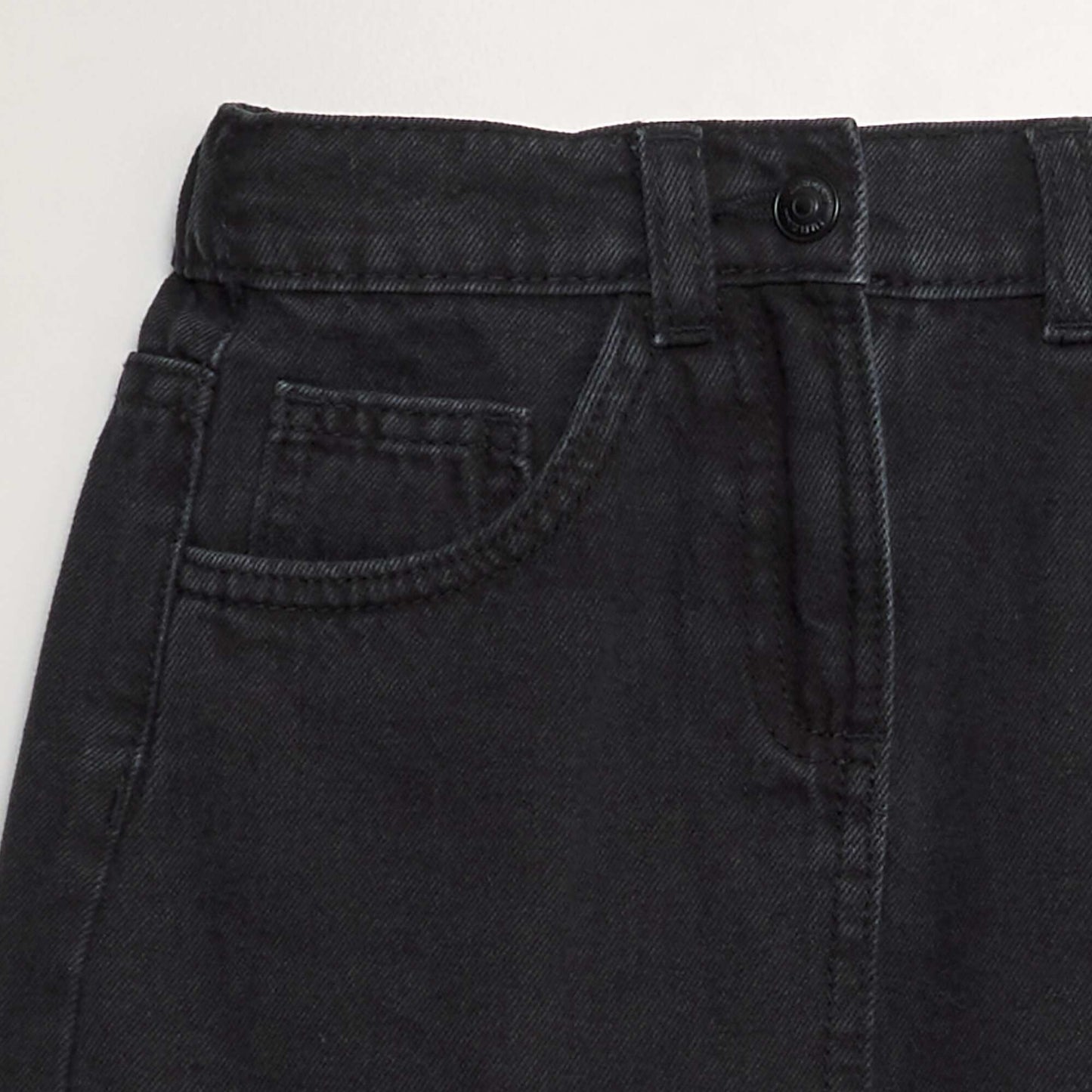 Jupe courte en denim GRIS