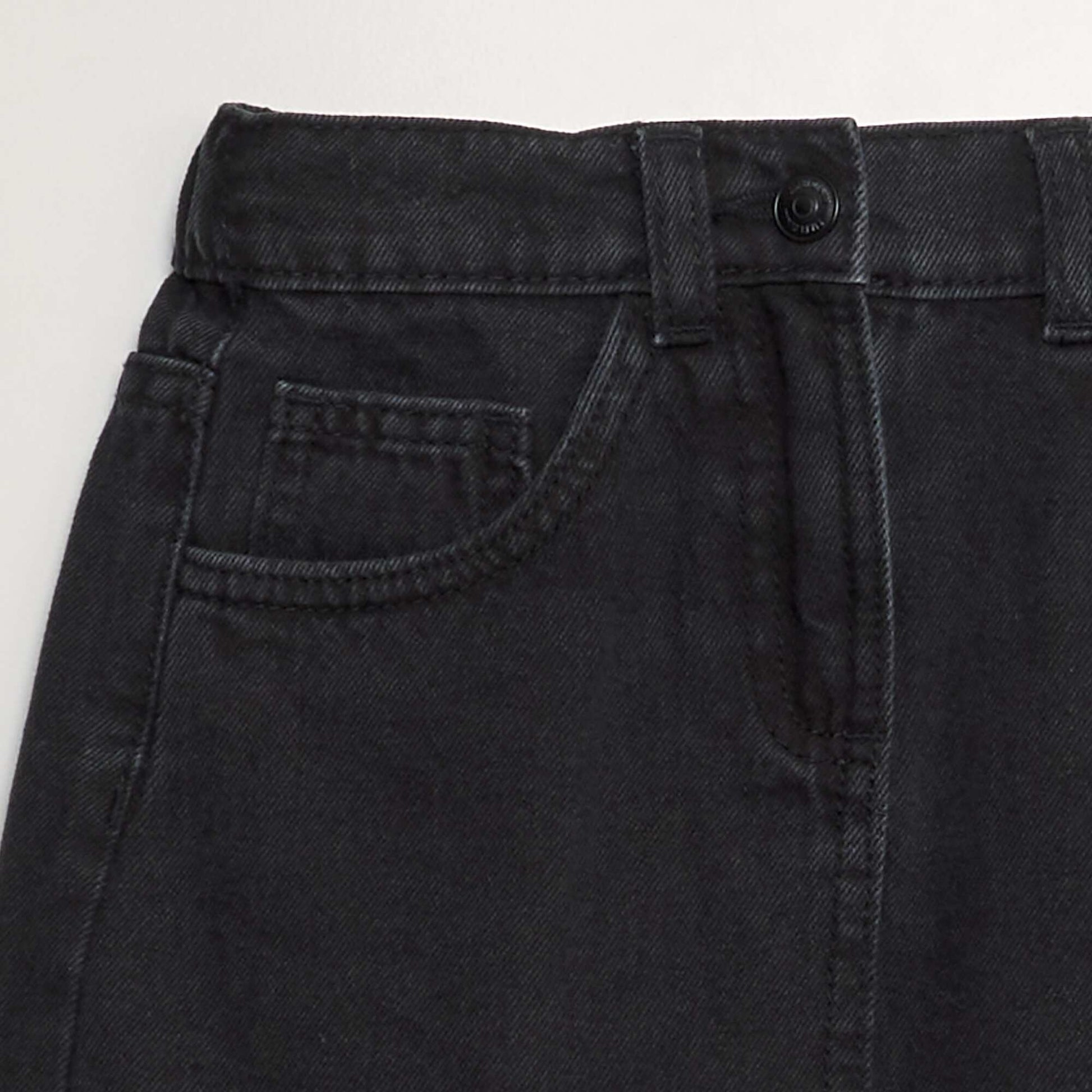Jupe courte en denim GRIS