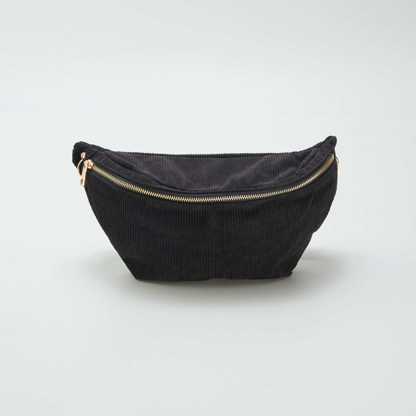 Sac banane en velours côtelé NOIR