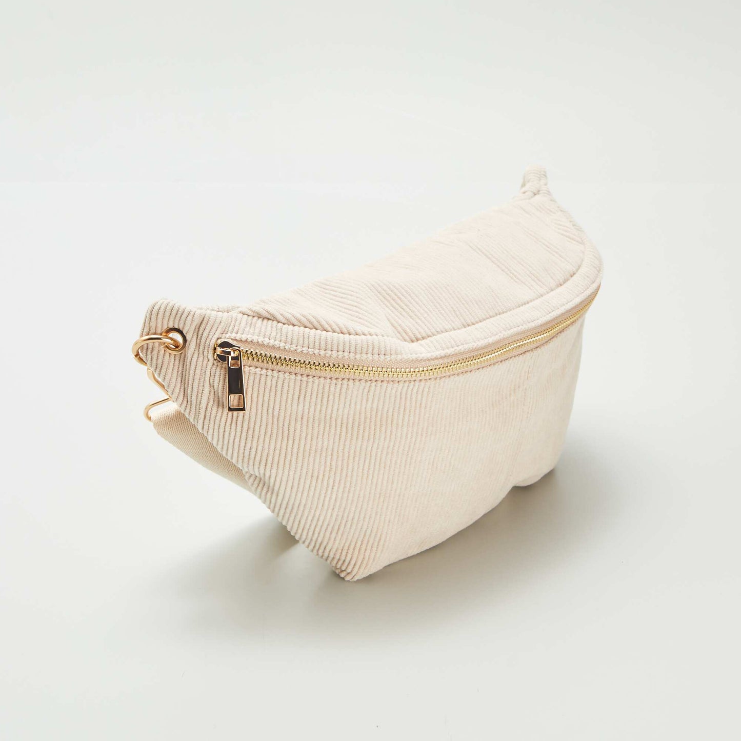 Sac banane en velours côtelé BEIGE