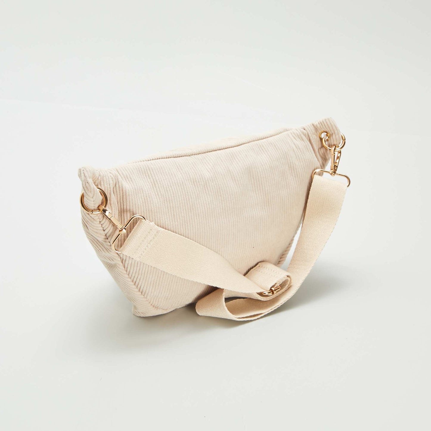 Sac banane en velours côtelé BEIGE