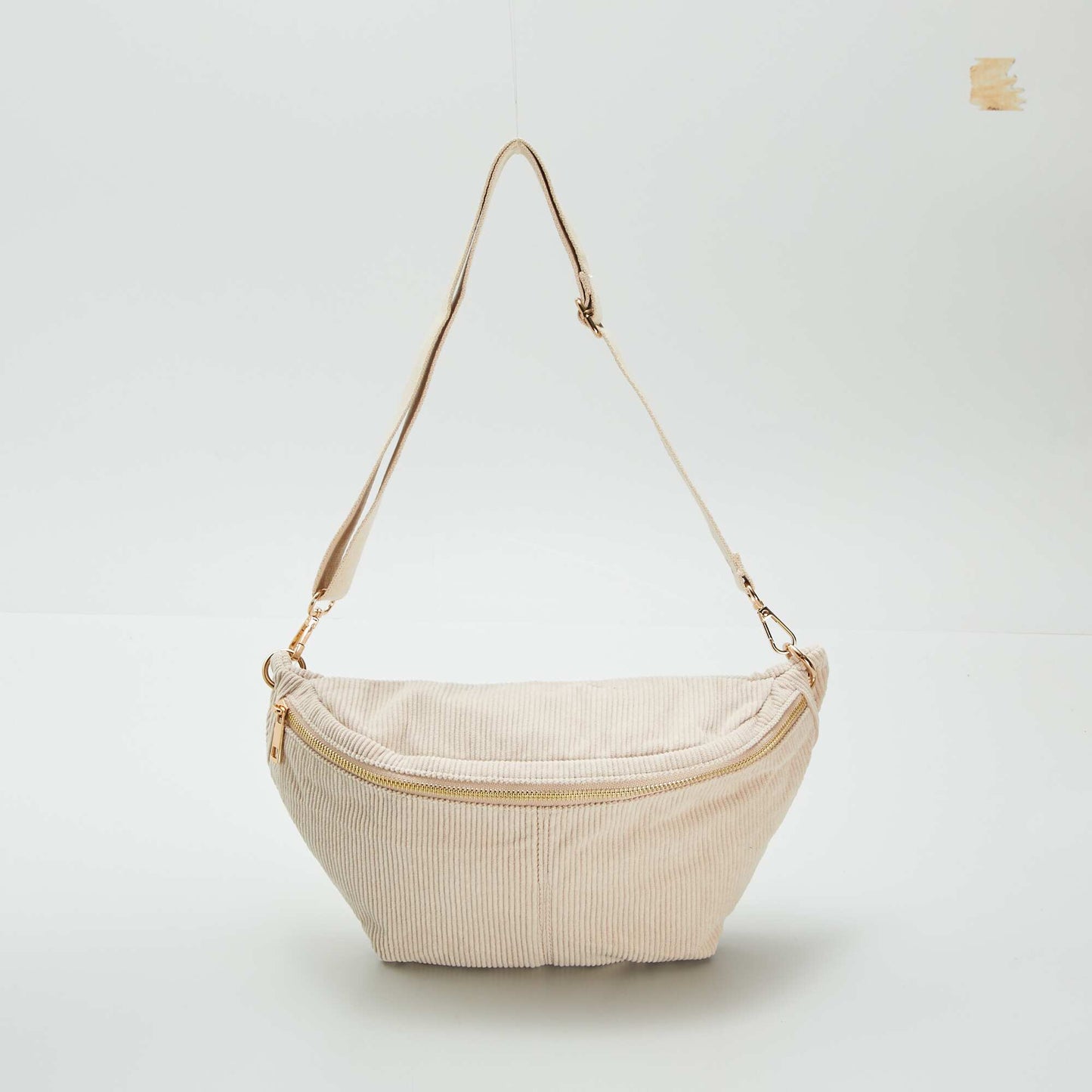 Sac banane en velours côtelé BEIGE