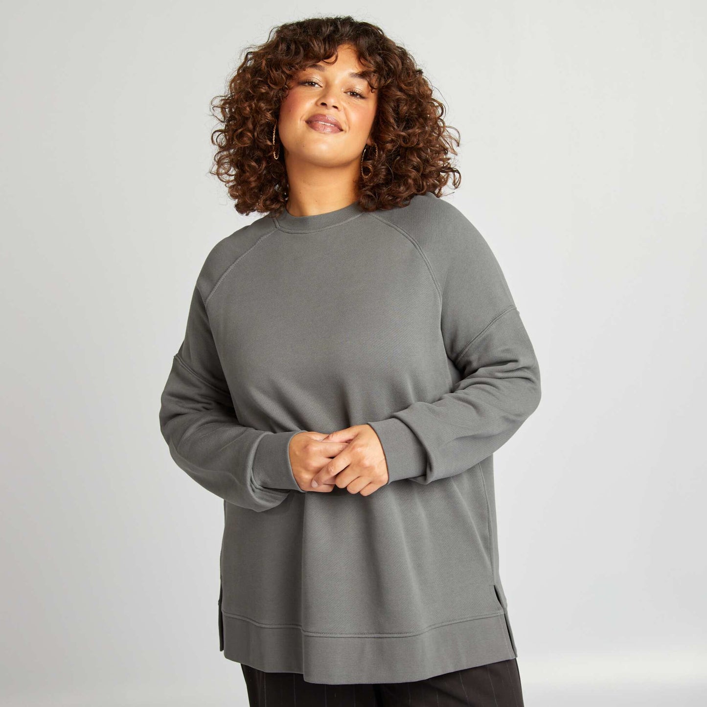 Sweat en molleton GRIS