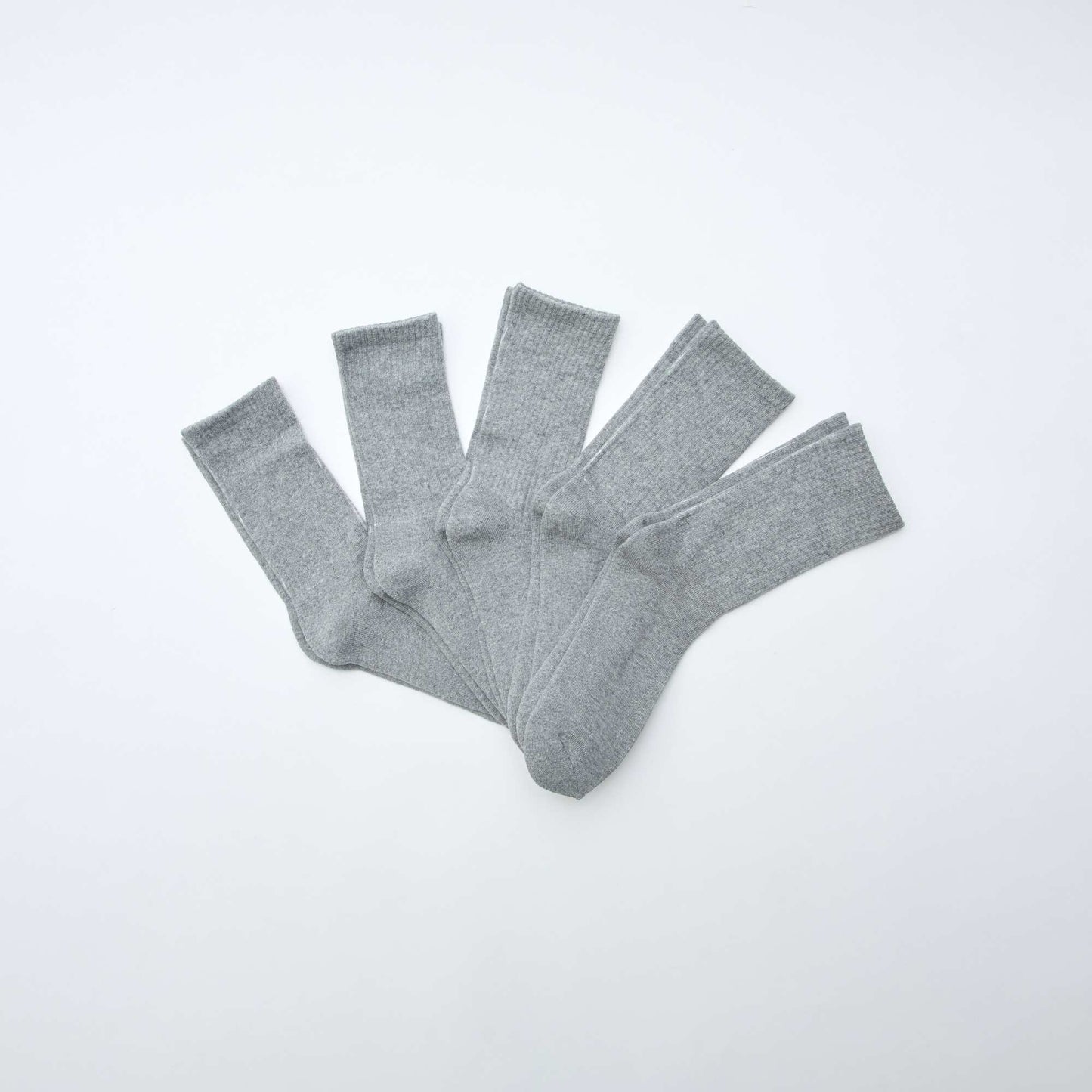 Lot de 5 paires de chaussettes hautes en maille GRIS