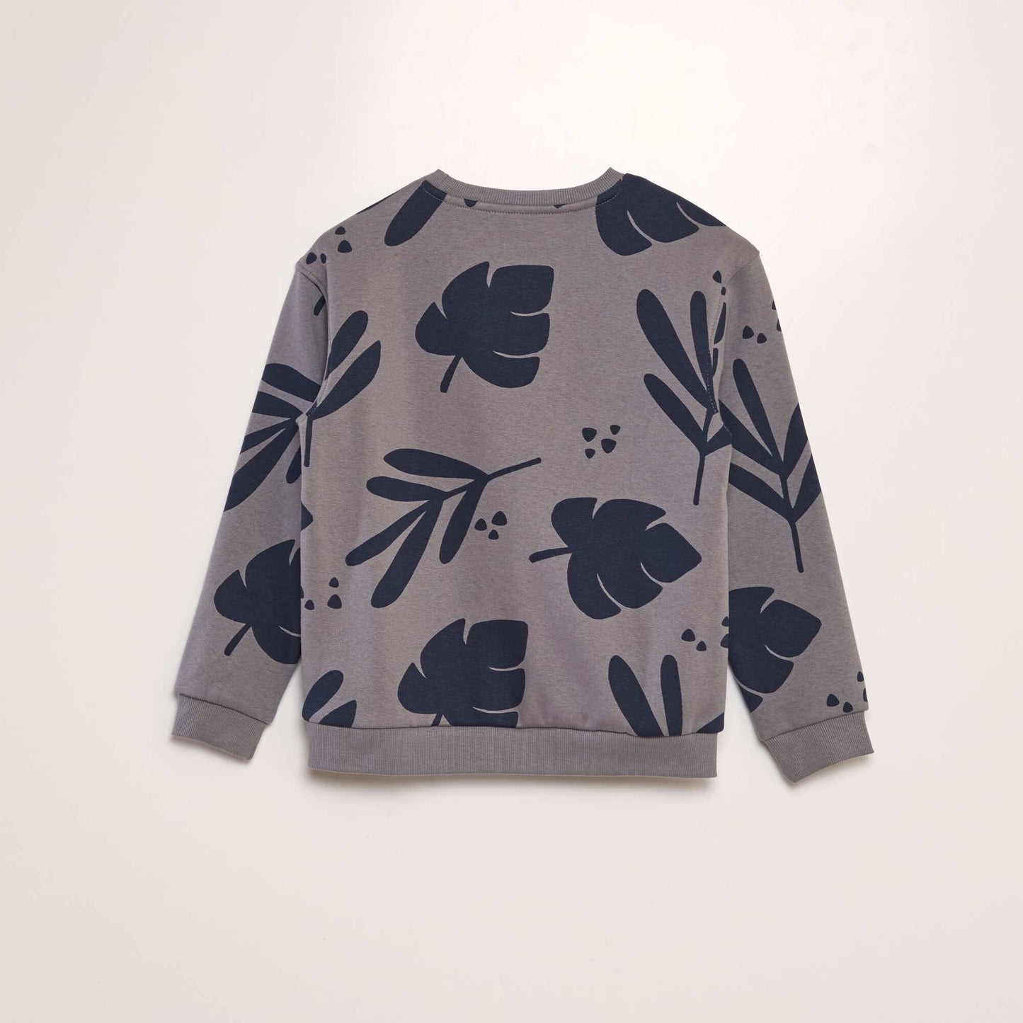 Sweat large en molleton imprimé GRIS