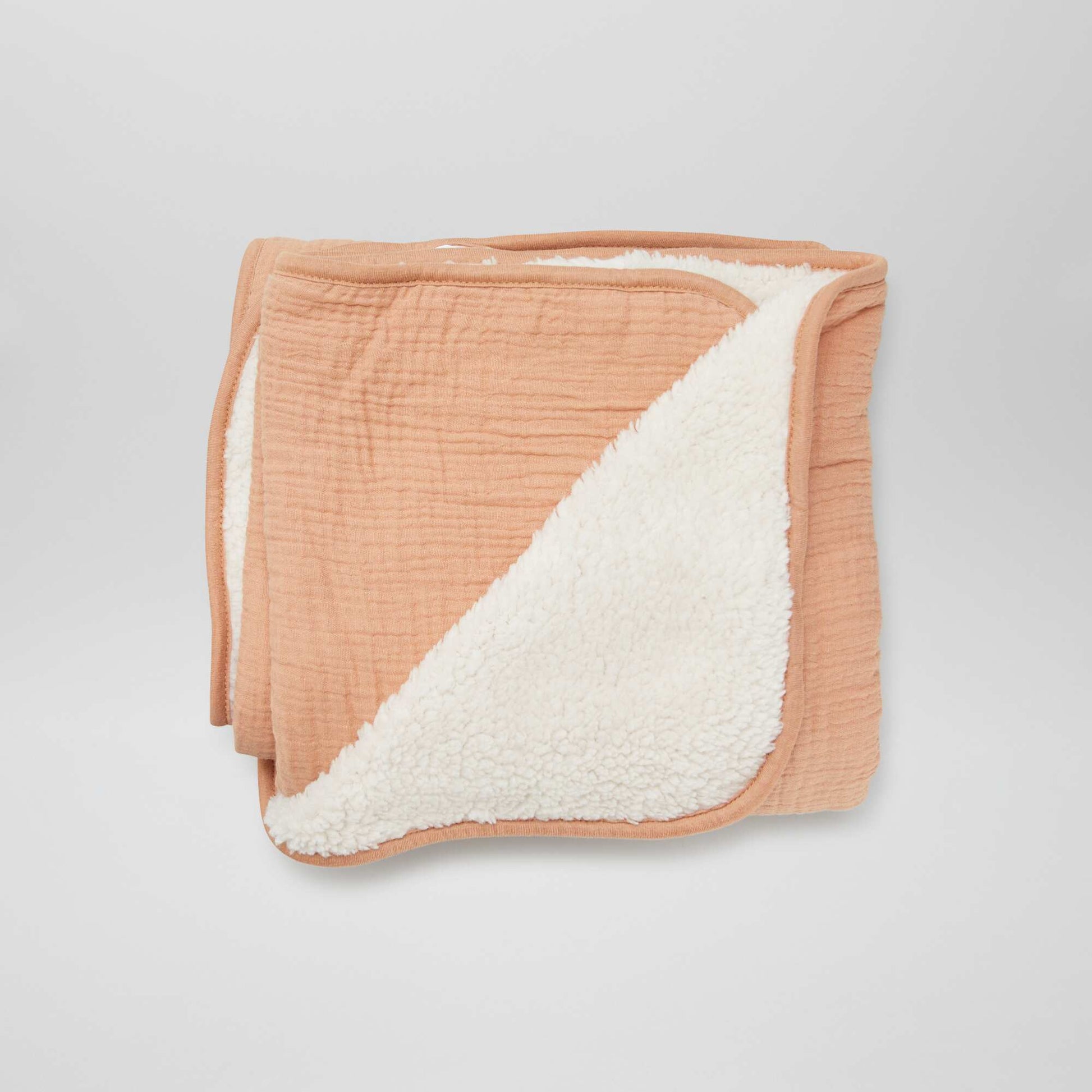 Couverture avec intérieur effet polaire 80x100 cm BEIGE