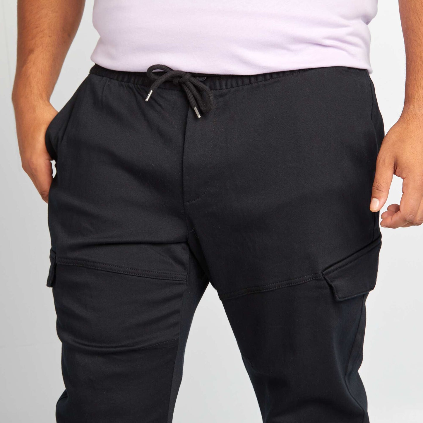 Pantalon multipoches noir