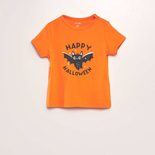 T-shirt 'halloween' Orange
