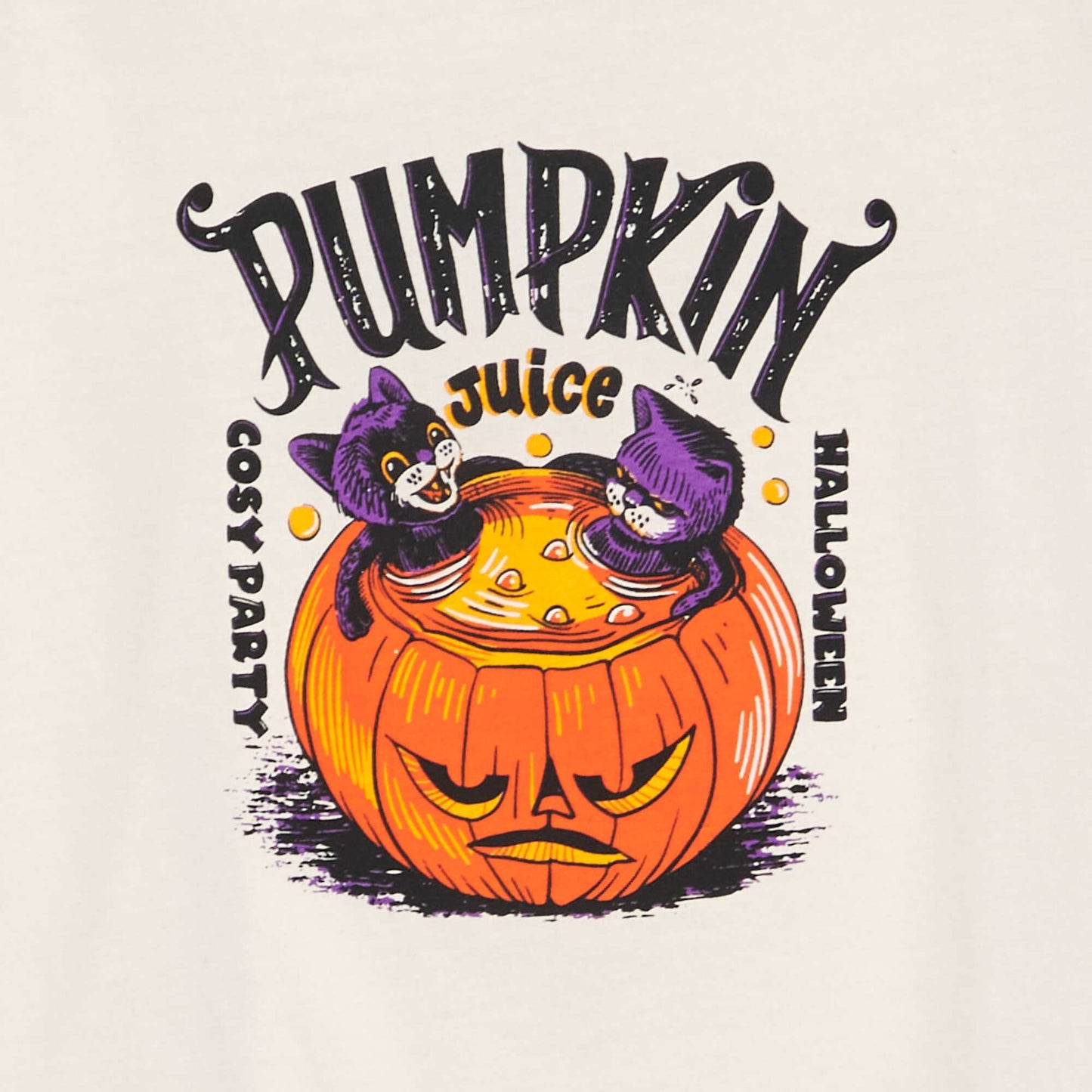 Tee-shirt avec imprimé - Halloween Blanc