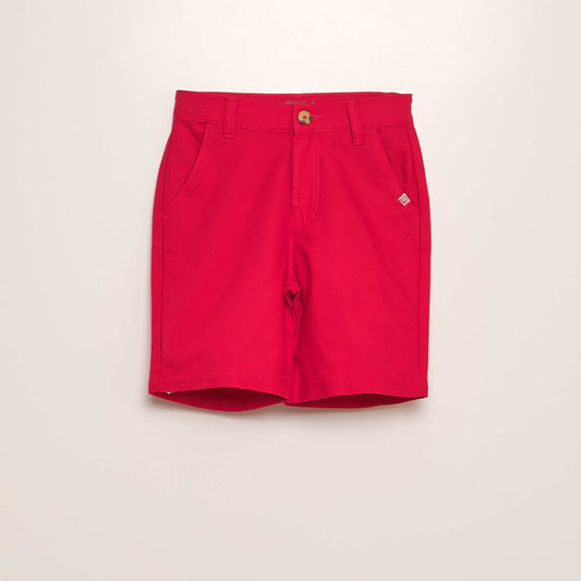 Bermuda chino uni Rouge