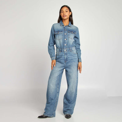 Combinaison en jean BLEU