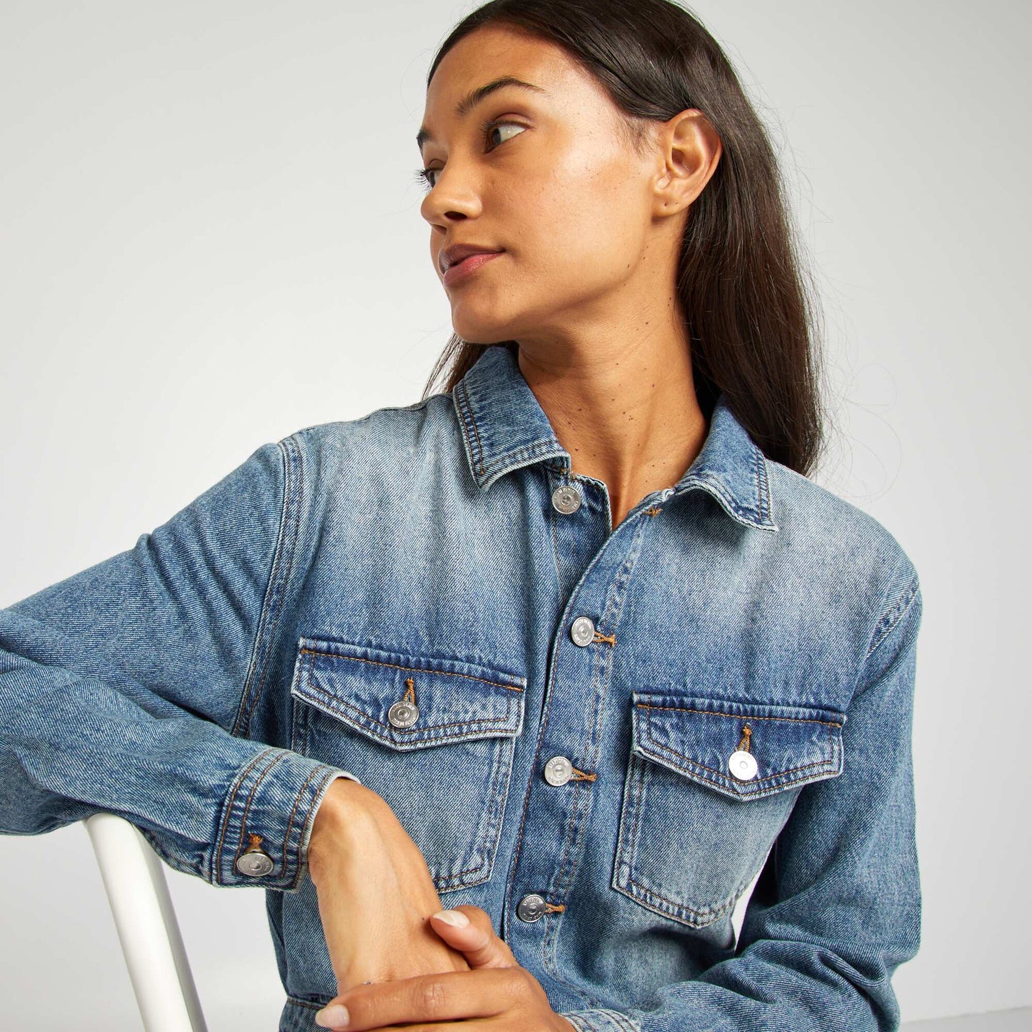 Combinaison en jean BLEU