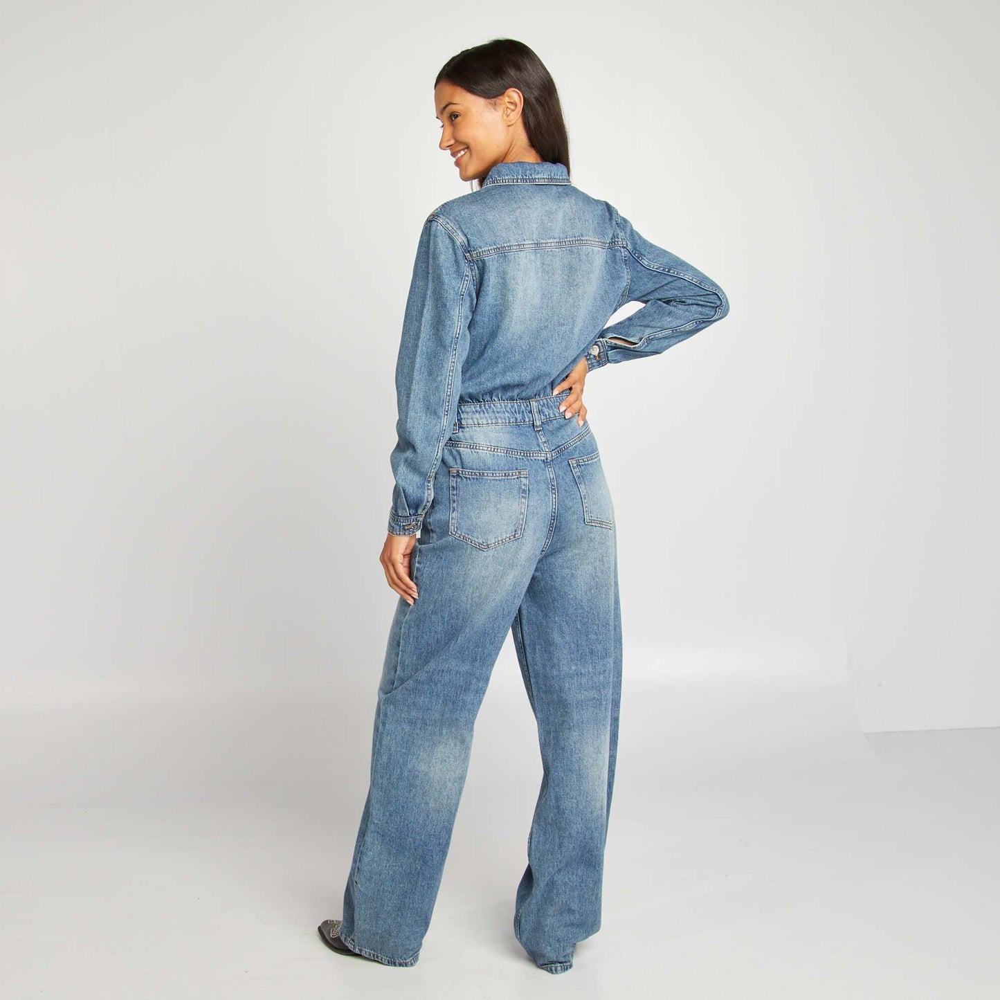 Combinaison en jean BLEU