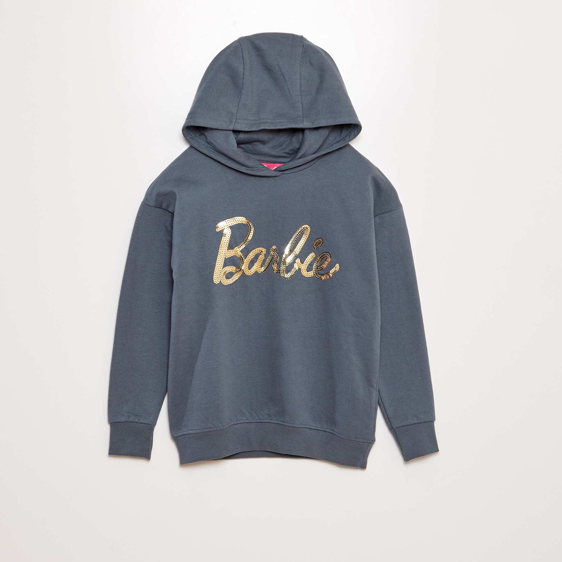 Sweat en molleton 'Barbie' à capuche GRIS BLEU