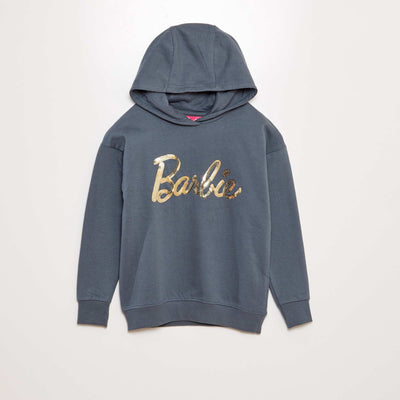 Sweat en molleton 'Barbie' à capuche GRIS BLEU