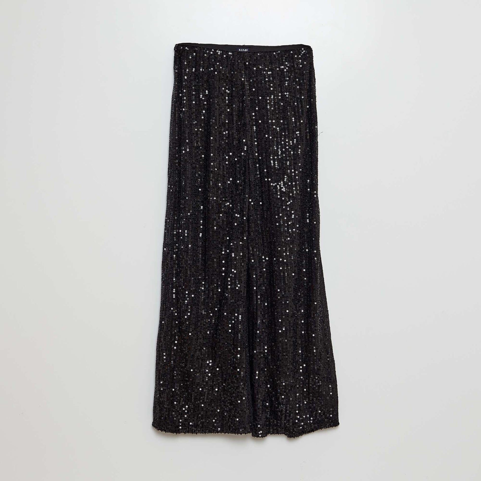 Pantalon droit à sequins NOIR