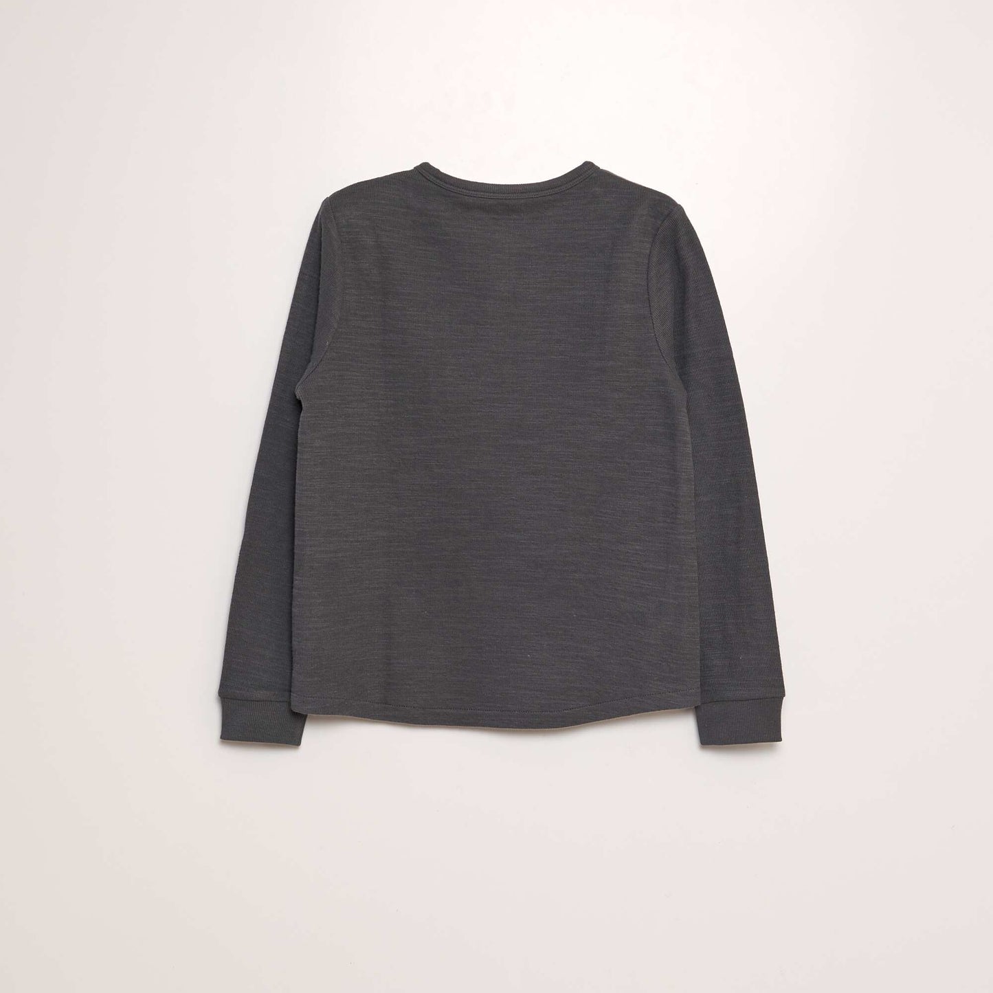 T-shirt col tunisien GRIS