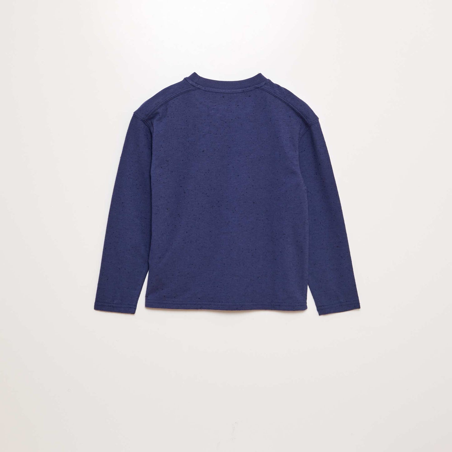 Pull col rond mouchetée MARINE
