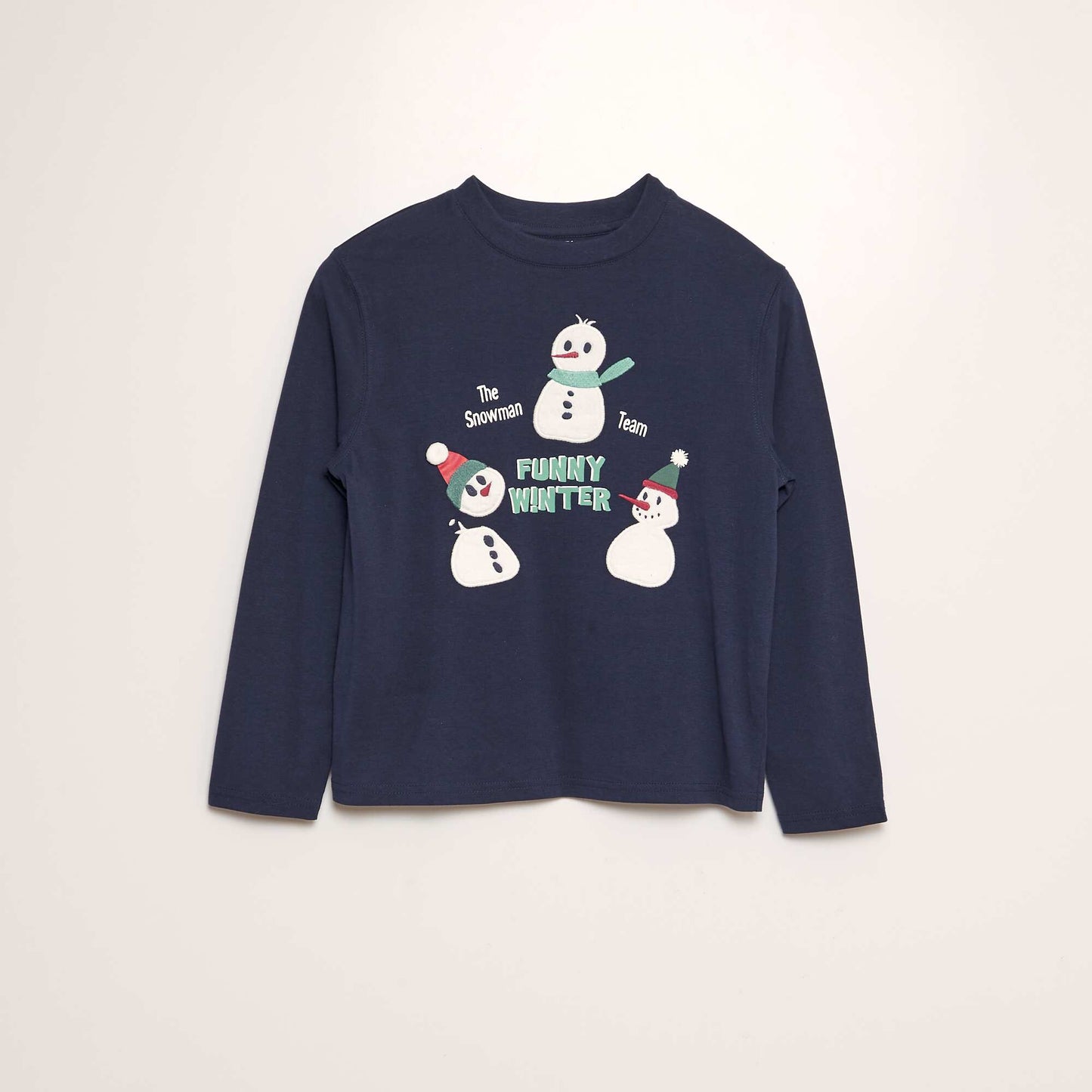 T-shirt animé Noël BLEU