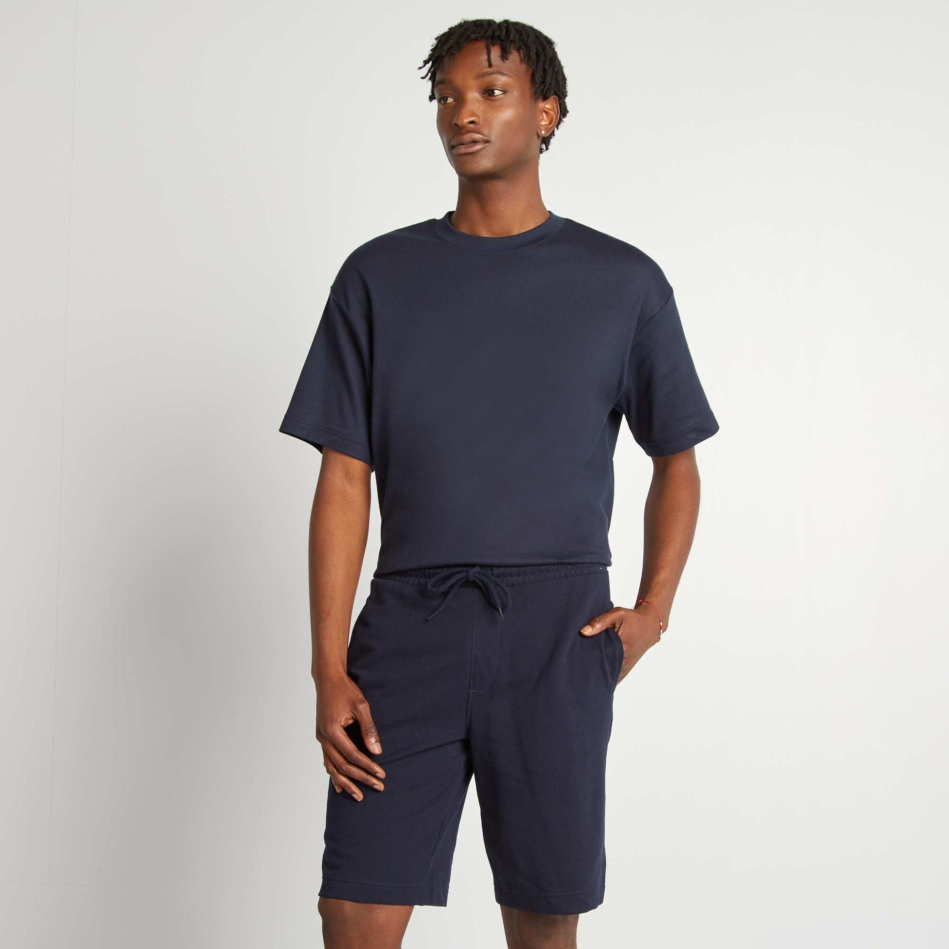 Short de sport style jogger BLEU MARINE