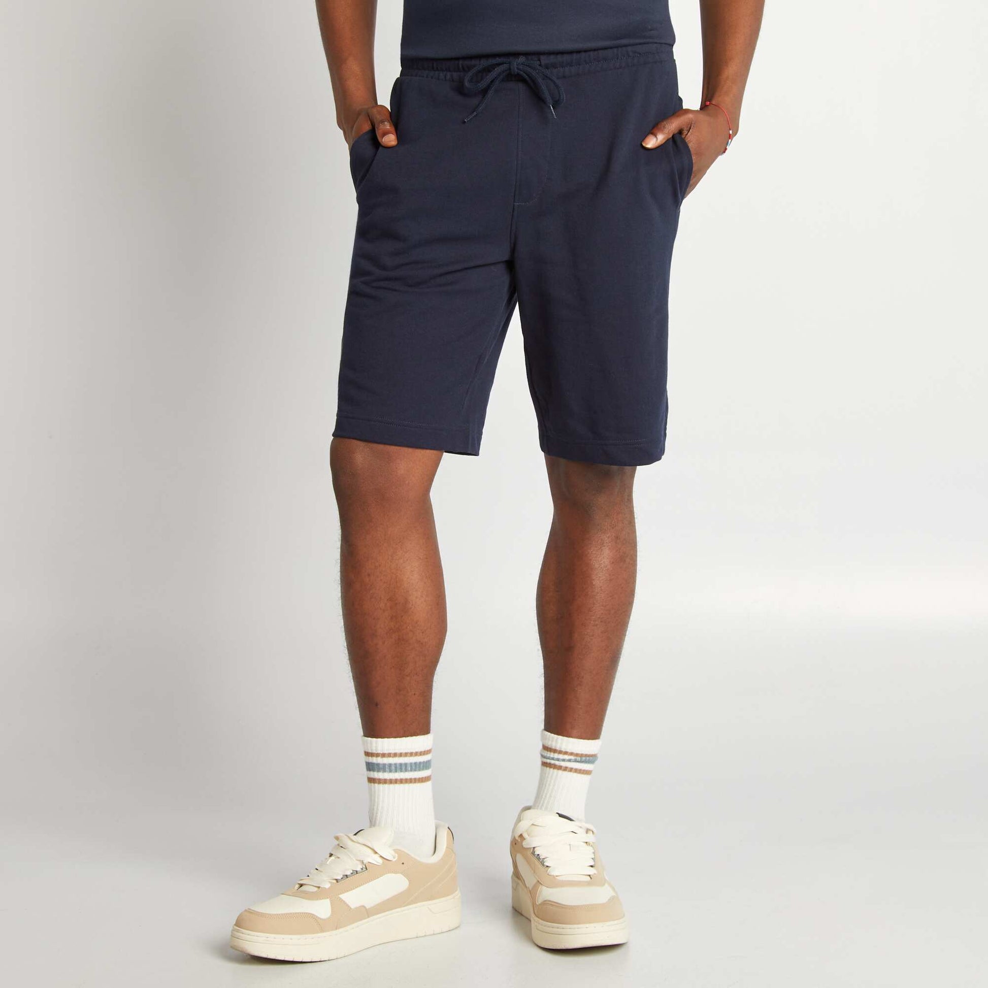 Short de sport style jogger BLEU MARINE