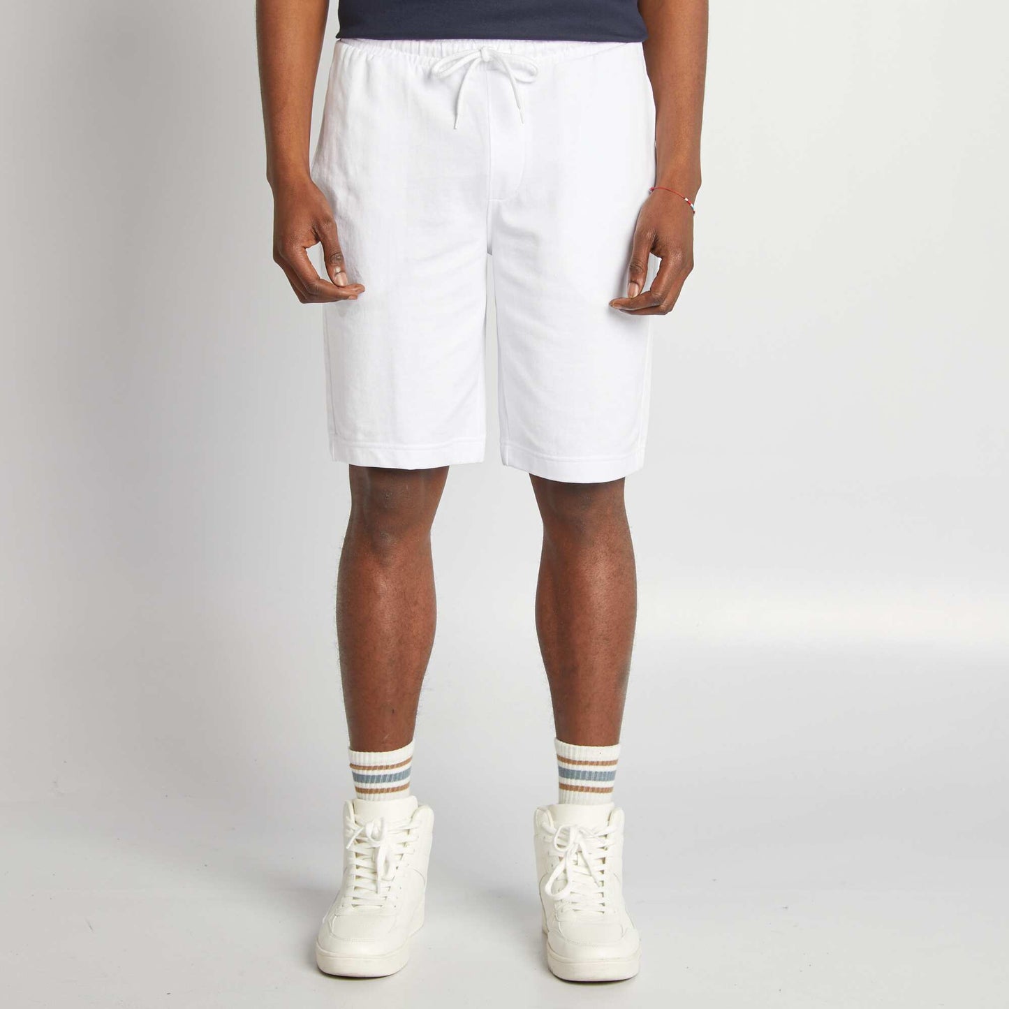 Short de sport style jogger BLANC