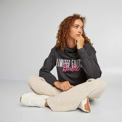 Sweat à capuche 'Barbie' GRIS