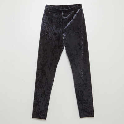 Legging en velours NOIR