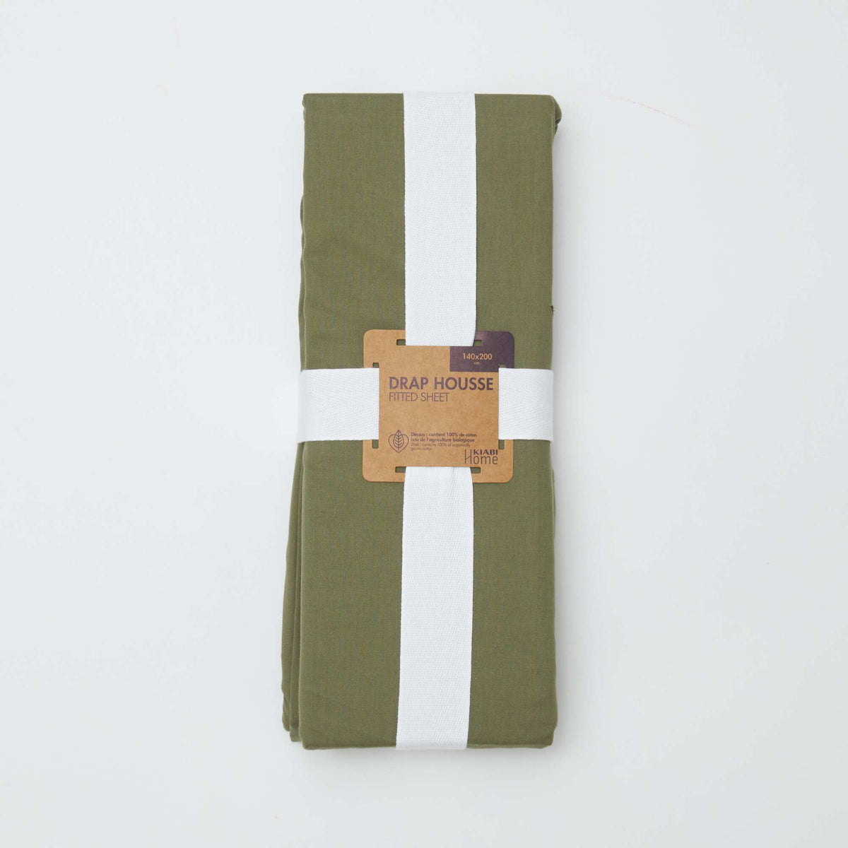 Drap housse uni 140 x 200 cm VERT