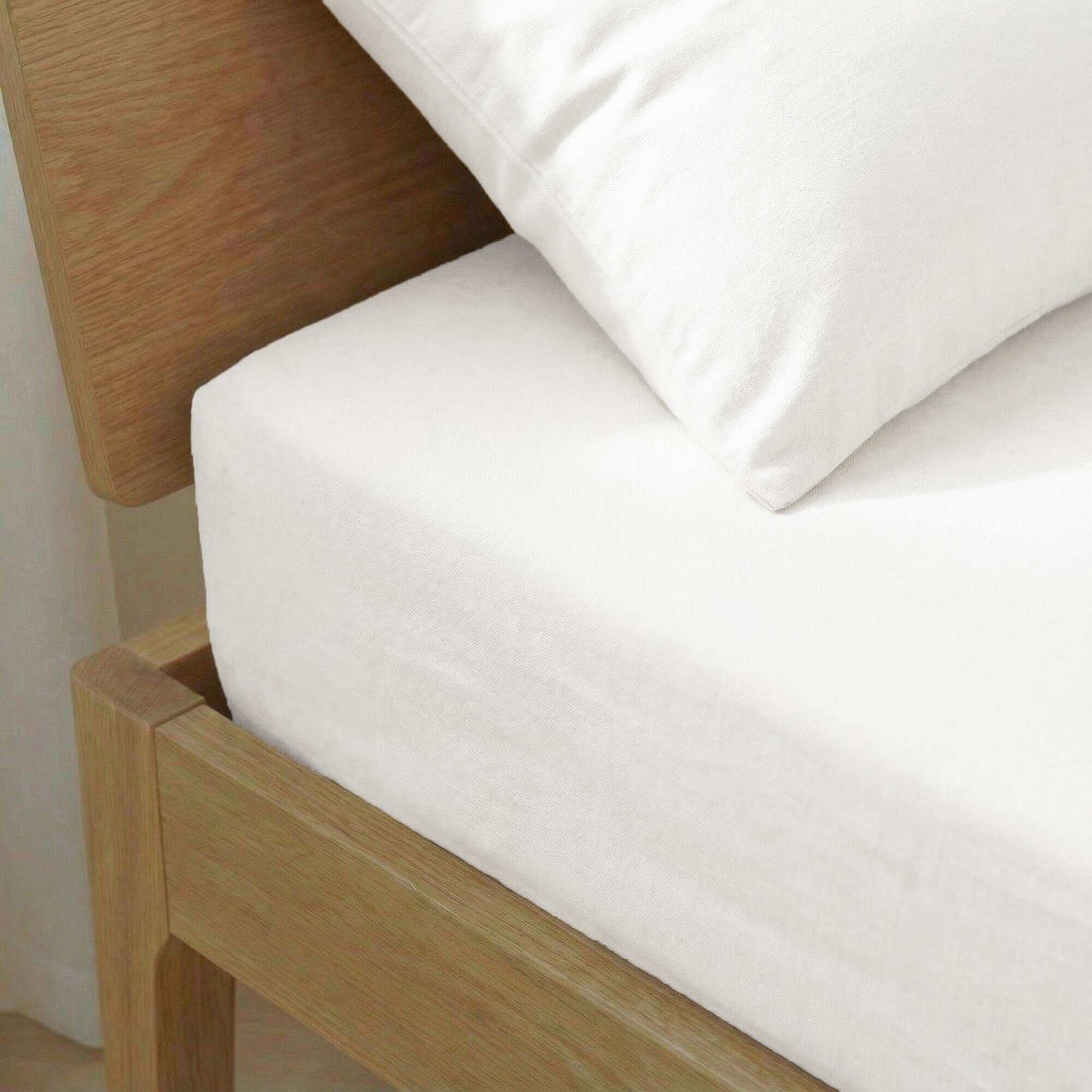 Drap housse 2 personnes (160x200cm) en coton - Kiabi Home BLANC