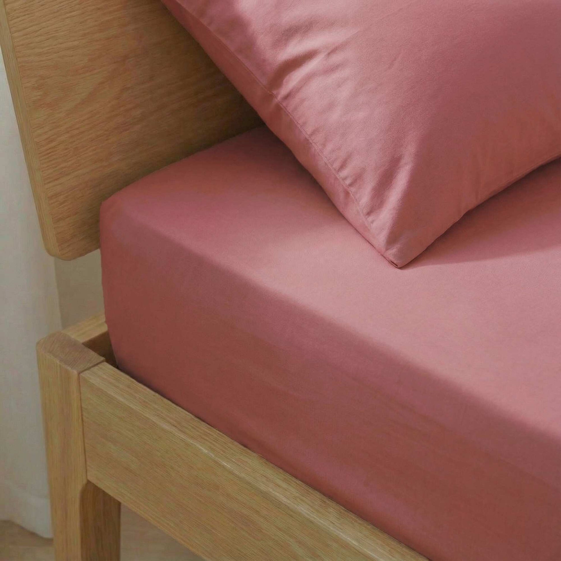 Drap housse 2 personnes 160 x 200cm en coton - Kiabi Home VIEUX ROSE