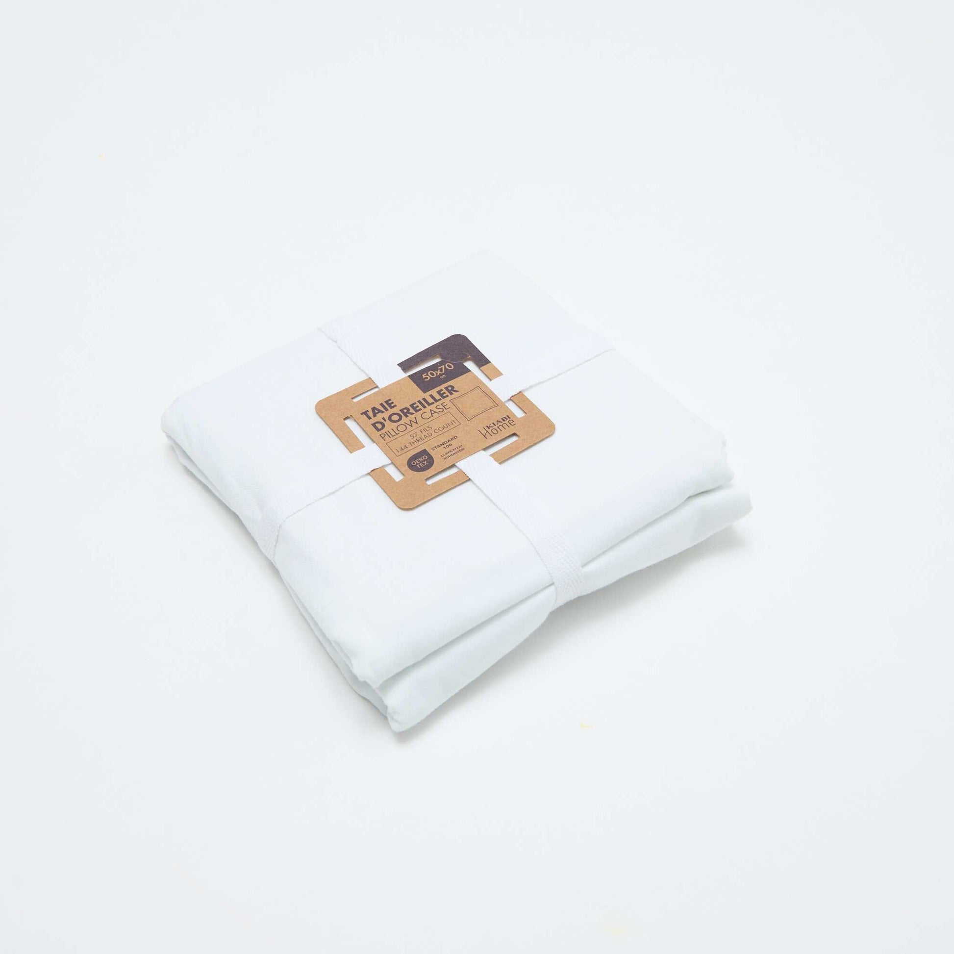Taie d'oreiller 50 x 70 cm - Kiabi Home BLANC