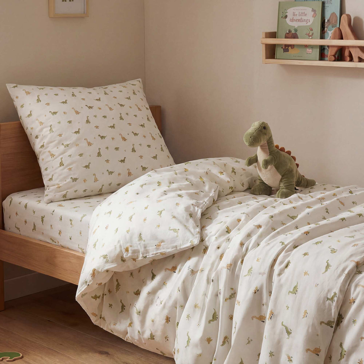 Parure de lit housse de couette (140 x 200cm)  + taie d'oreiller - 2 pièces BEIGE